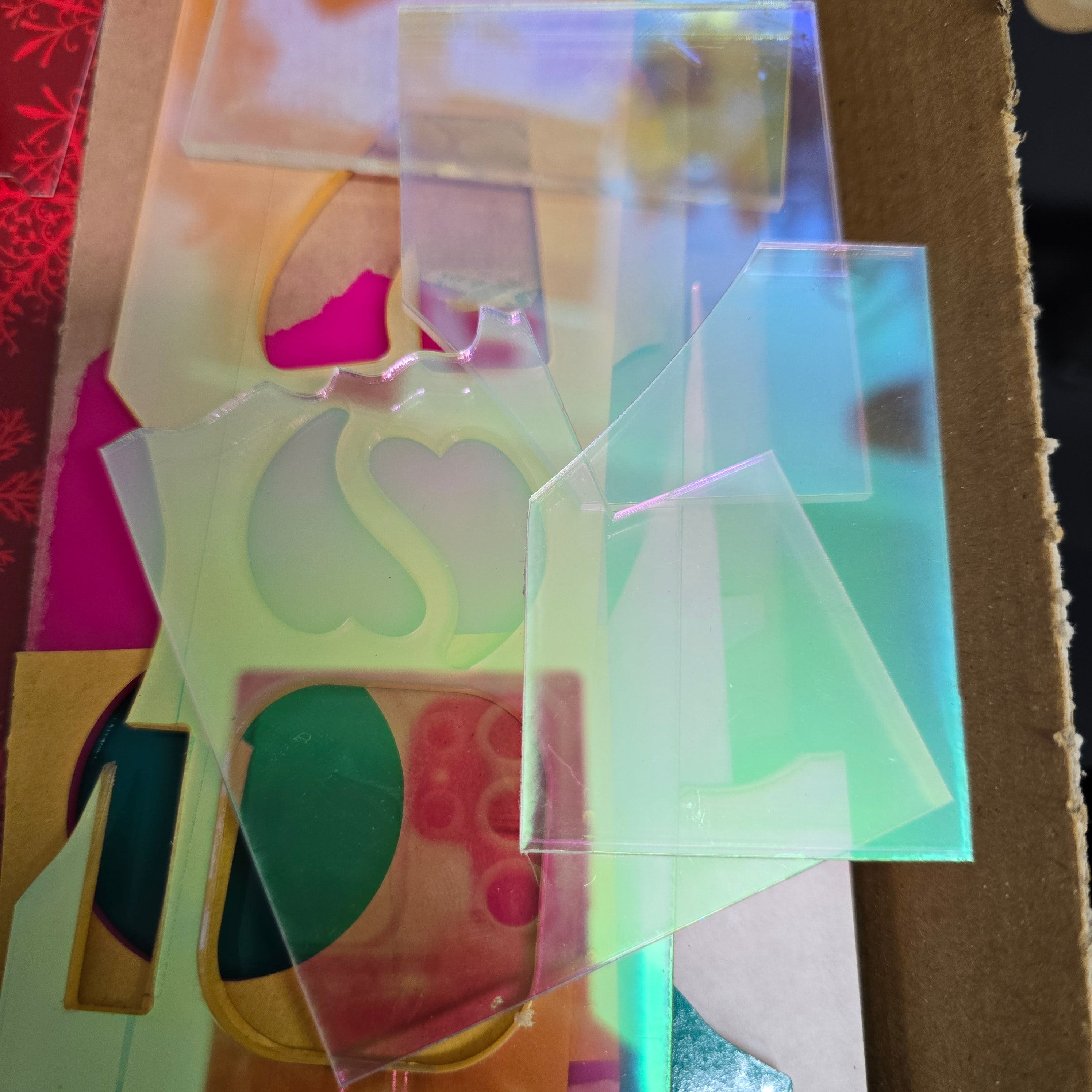 Material Scrap Boxes - Wooden Scrap Box for Craft Storage & Organization