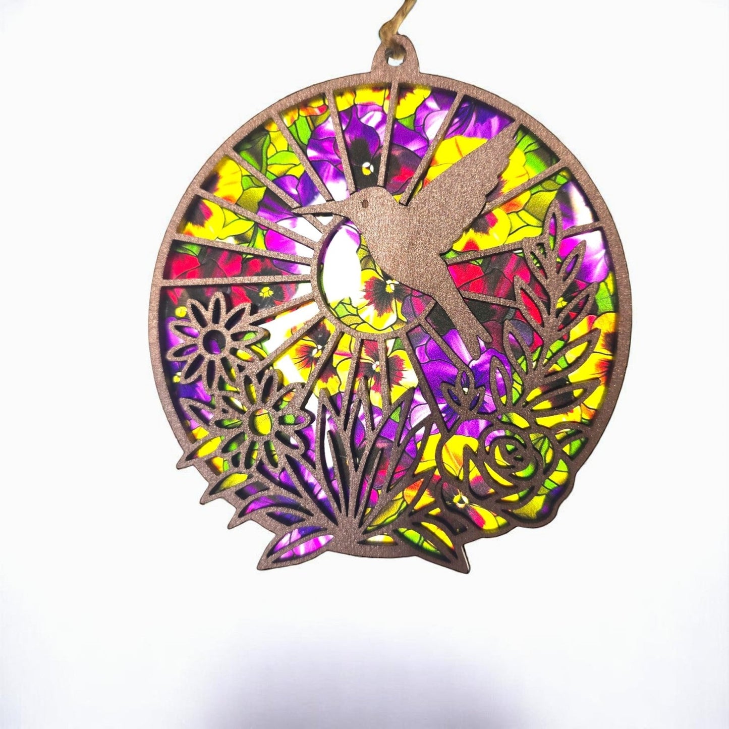 Digital Download Bird & Sun Suncatcher SVG | Laser Cut File | Father's Day SVG | Jones Laser Craft