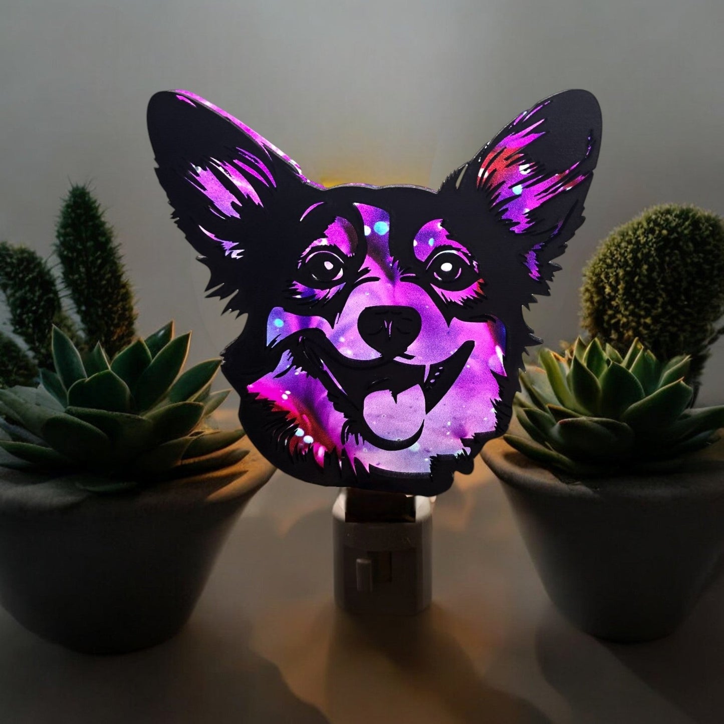 Digital Download Corgi Nightlight SVG | Dog Breed Nightlight SVG | Craft Show Seller | Jones Laser Craft