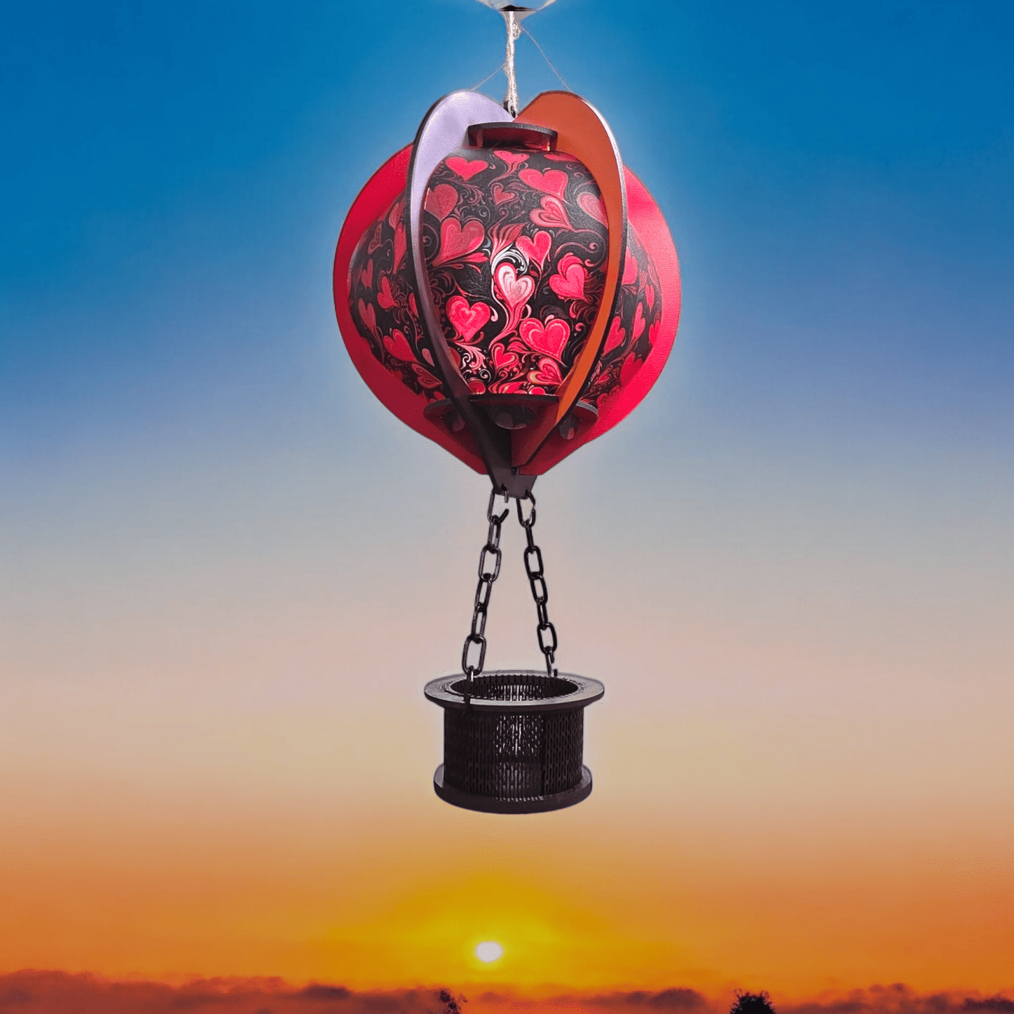 Digital Download Hot Air Balloon Lantern SVG Digital File | Jones Laser Craft