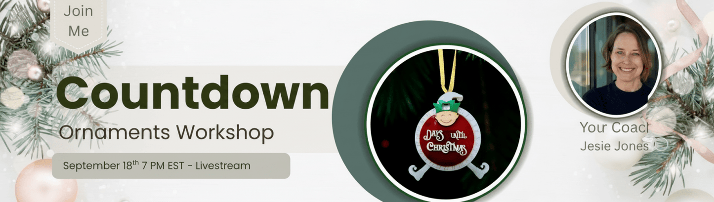 Live Stream Learn to Create Countdown Ornaments: Laser cutter Livestream Replay | Jones Laser Craft