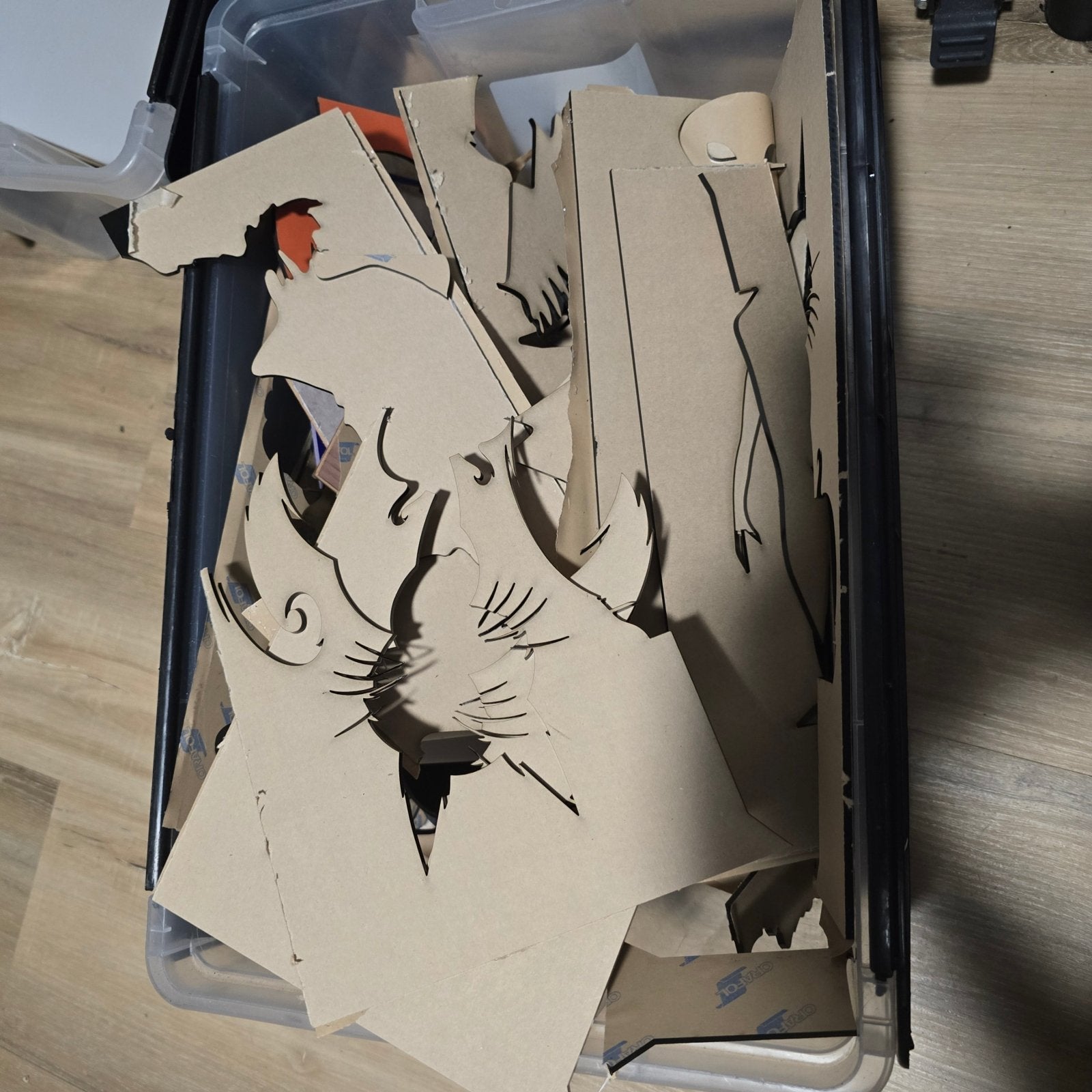 Physical Material Scrap Boxes - Wooden Scrap Box for Craft Storage & Organization | Jones Laser Craft