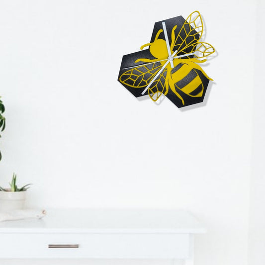 Clock Bumble Bee Honeycomb Personalized Wall Clock | Jones Laser Craft Personalized Gift