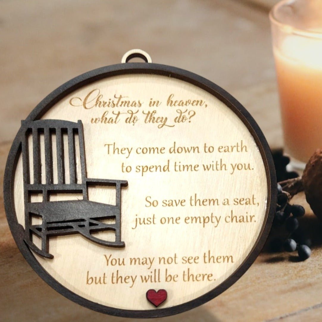 Kitchen Decor Christmas in Heaven Ornament | Jones Laser Craft Personalized Gift