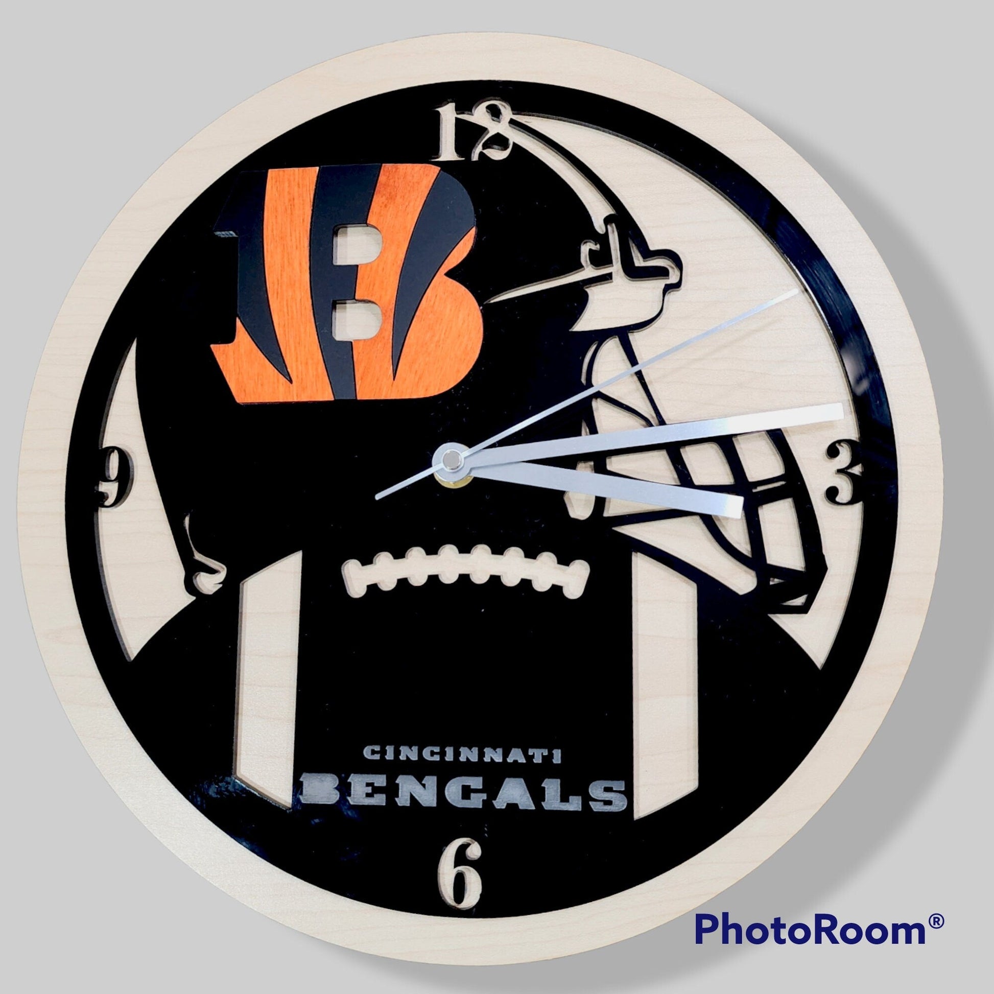 Clock Personalized Sports Wall Clock | Jones Laser Craft Personalized Gift