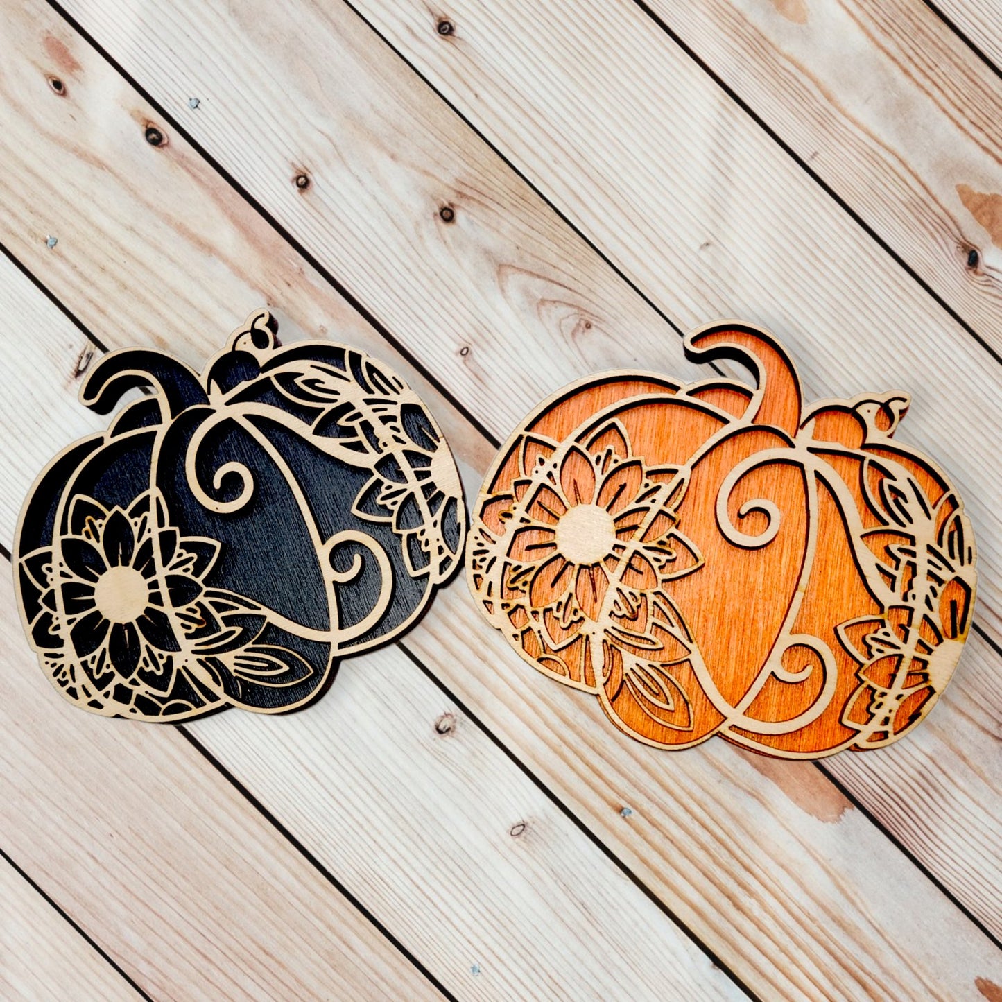 Coasters Pumpkin Coasters - Set of 4 | Jones Laser Craft Personalized Gift