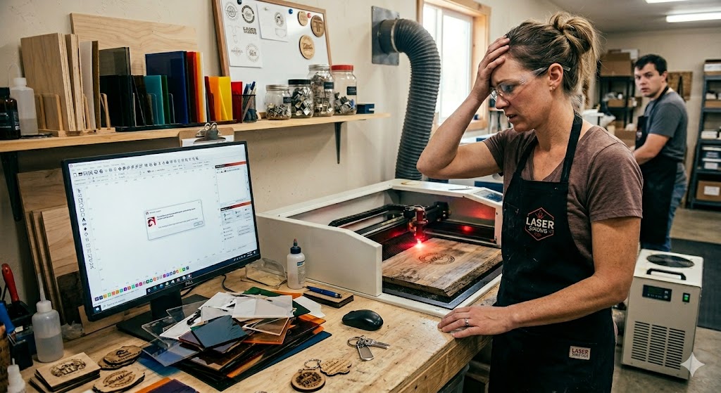The Burnout in the Beam: Surviving the LightBurn 2.1 Transition (and the Summer Slump)