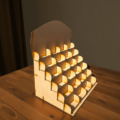 Digital Download 24 Slot Ornament or Coaster Display Stand SVG for Laser Cutting | Jones Laser Craft