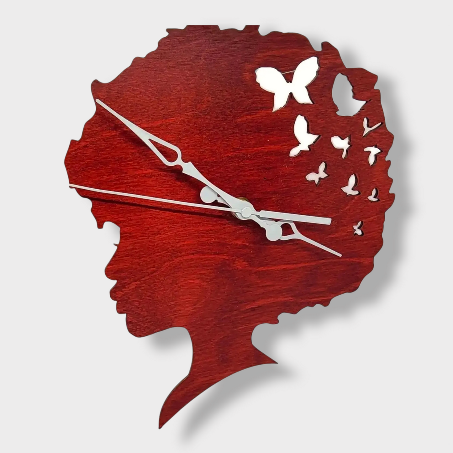 Girl with Butterflies Clock SVG - Clock Digital File