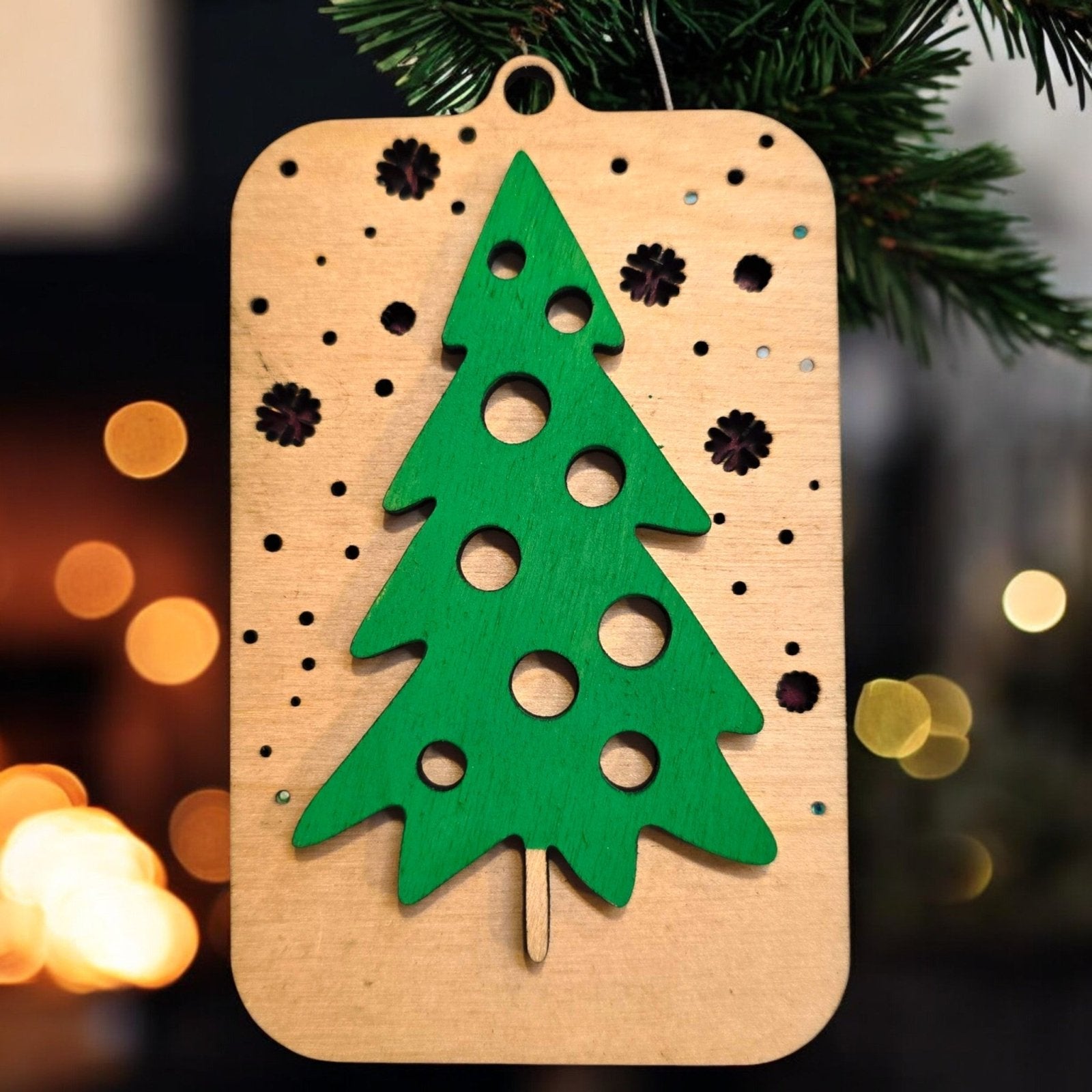 Digital Download Boho Christmas Tree Ornaments: Set of 4 Unique Holiday SVG Designs | Jones Laser Craft