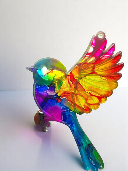 Digital Download Chickadee Suncatcher SVG | Laser Cut File | Mother's Day SVG | Jones Laser Craft