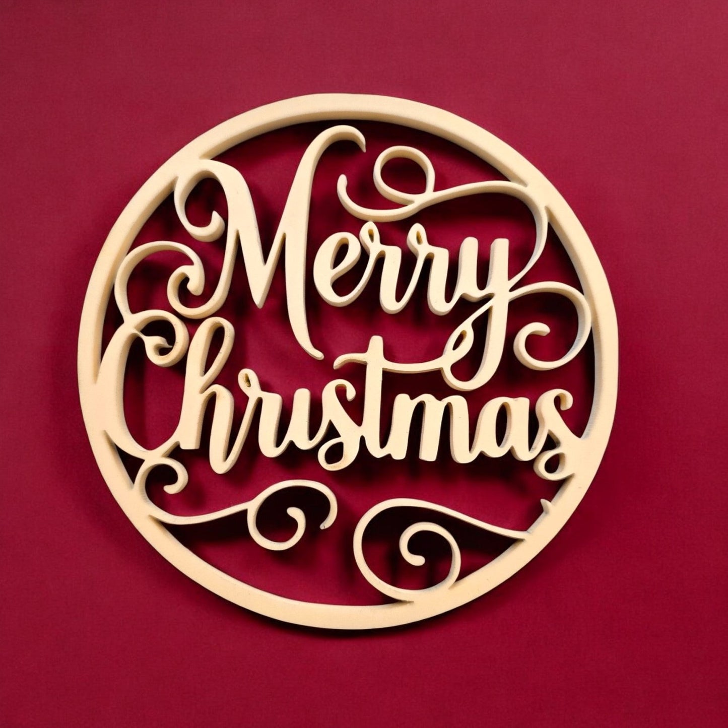 Digital Download Christmas Greetings Ornament Set - Joy, Hope, Merry Christmas Ornament SVG | Jones Laser Craft