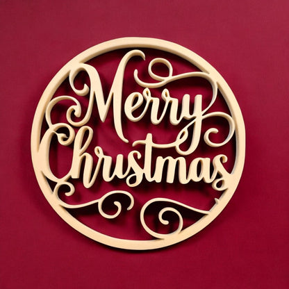 Digital Download Christmas Greetings Ornament Set - Joy, Hope, Merry Christmas Ornament SVG | Jones Laser Craft