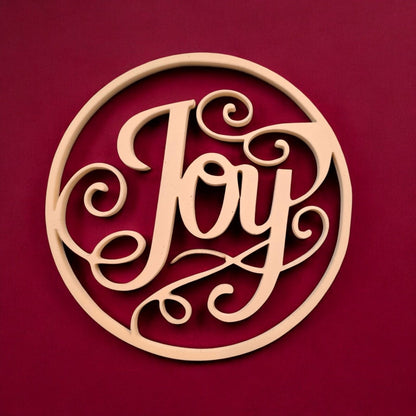 Digital Download Christmas Greetings Ornament Set - Joy, Hope, Merry Christmas Ornament SVG | Jones Laser Craft