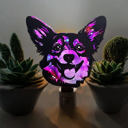 Digital Download Corgi Nightlight SVG | Dog Breed Nightlight SVG | Craft Show Seller | Jones Laser Craft