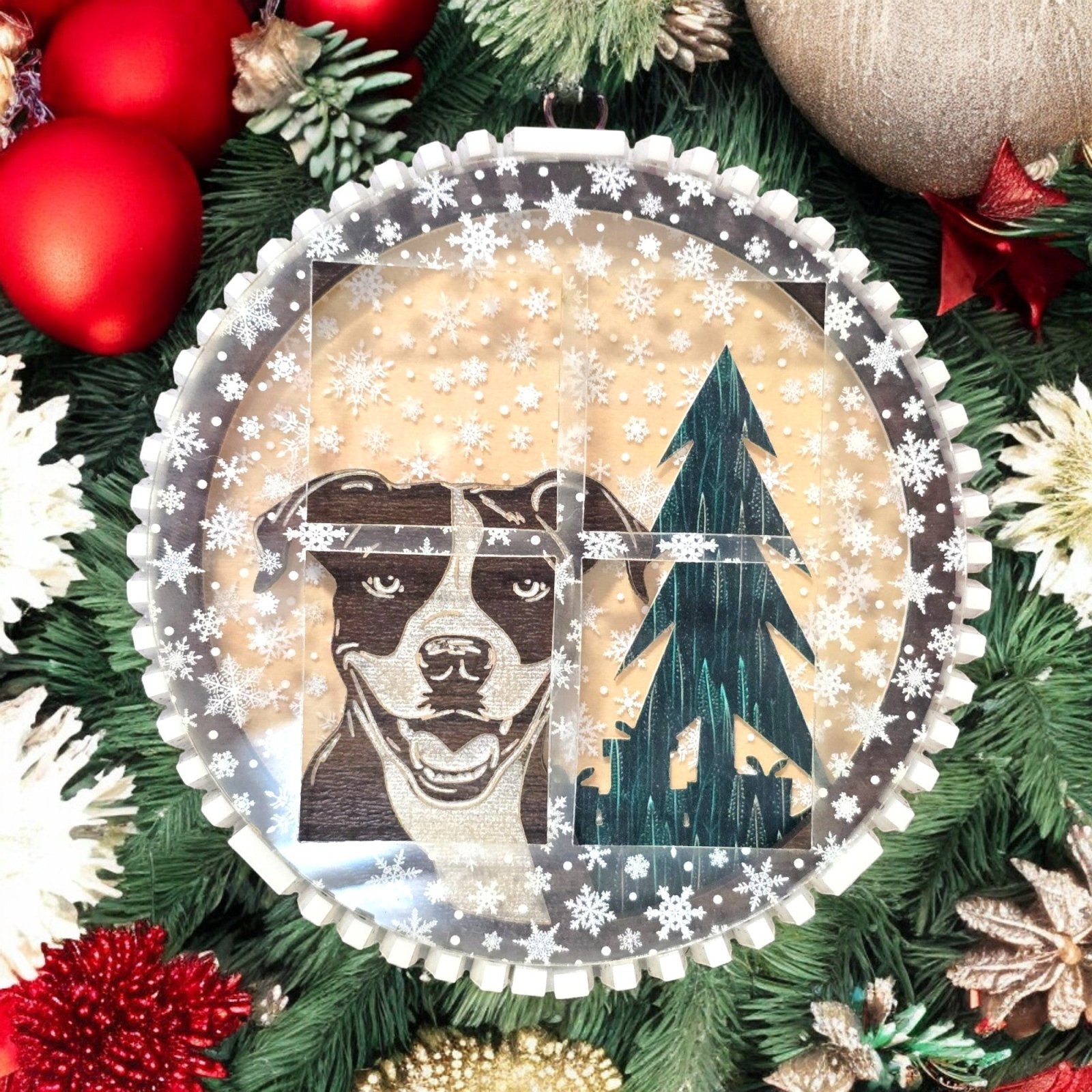 Digital Download Dog Christmas Ornament Bundle | Jones Laser Craft