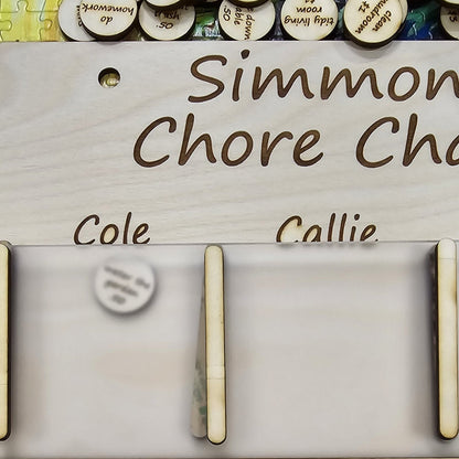 Digital Download Family Chore Chart - Decor Digital Download | Jones Laser Craft