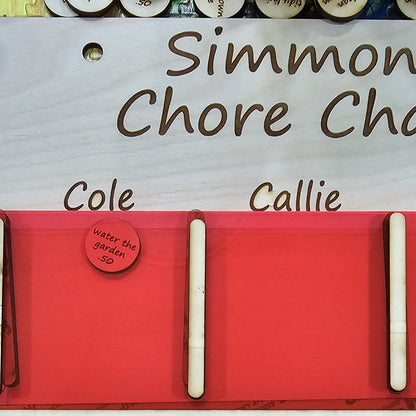 Digital Download Family Chore Chart - Decor Digital Download | Jones Laser Craft