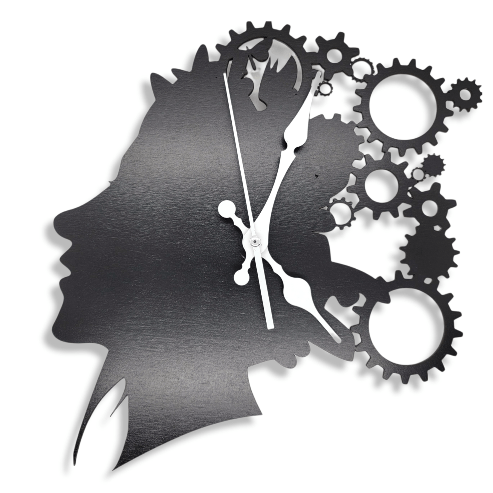 Digital Download Gearhead Girl Clock SVG - Clock Digital File | Jones Laser Craft