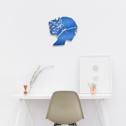 Digital Download Girl with Dragon Clock SVG - Clock Digital File | Jones Laser Craft