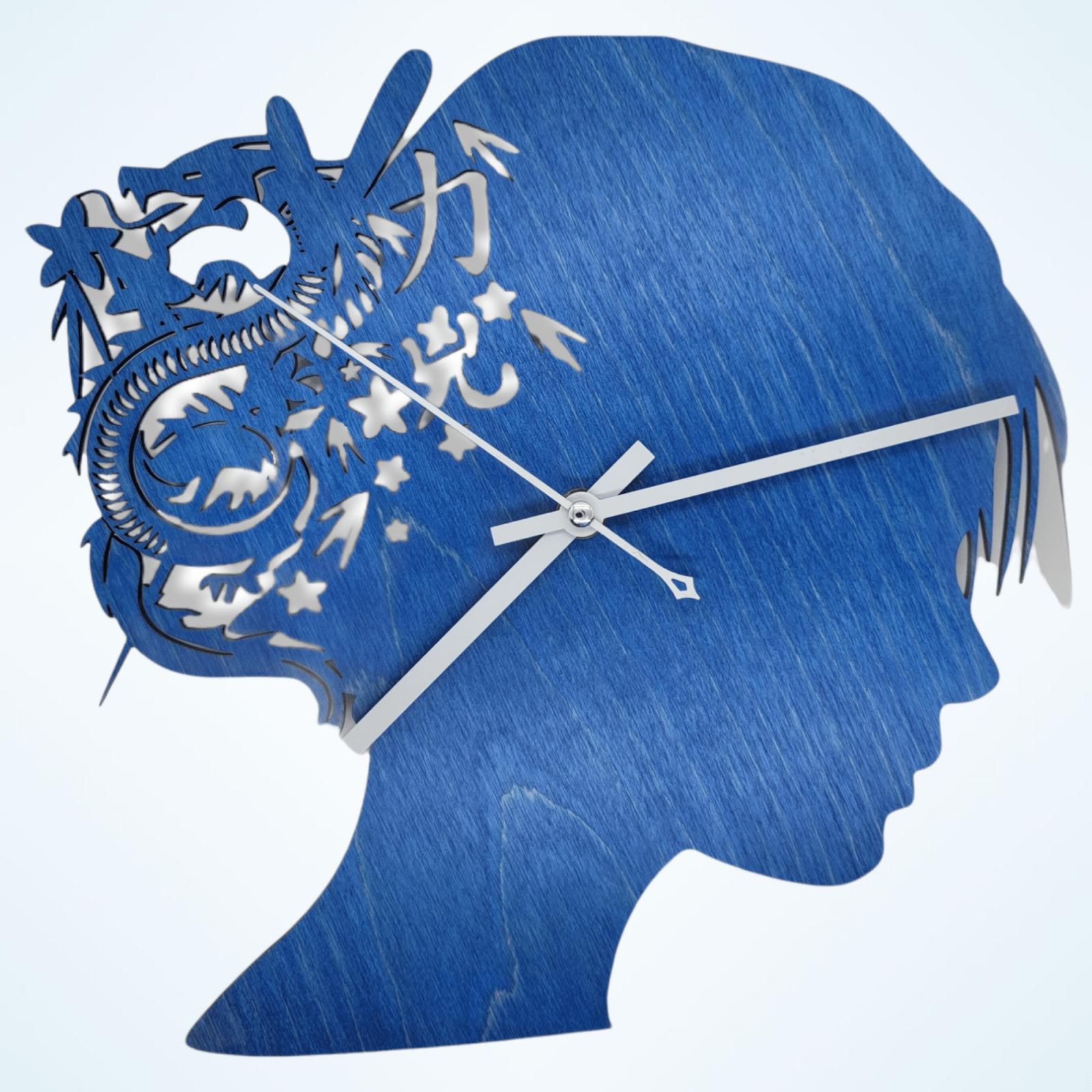 Digital Download Girl with Dragon Clock SVG - Clock Digital File | Jones Laser Craft