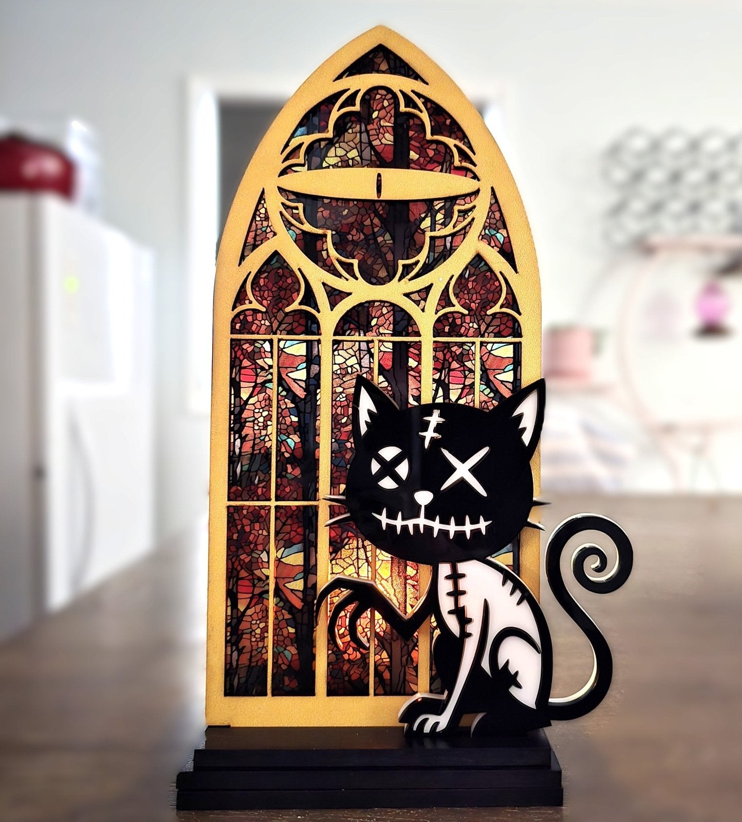 Digital Download Halloween Black Cat Shelf Sitter SVG - Black Cat SVG | Jones Laser Craft