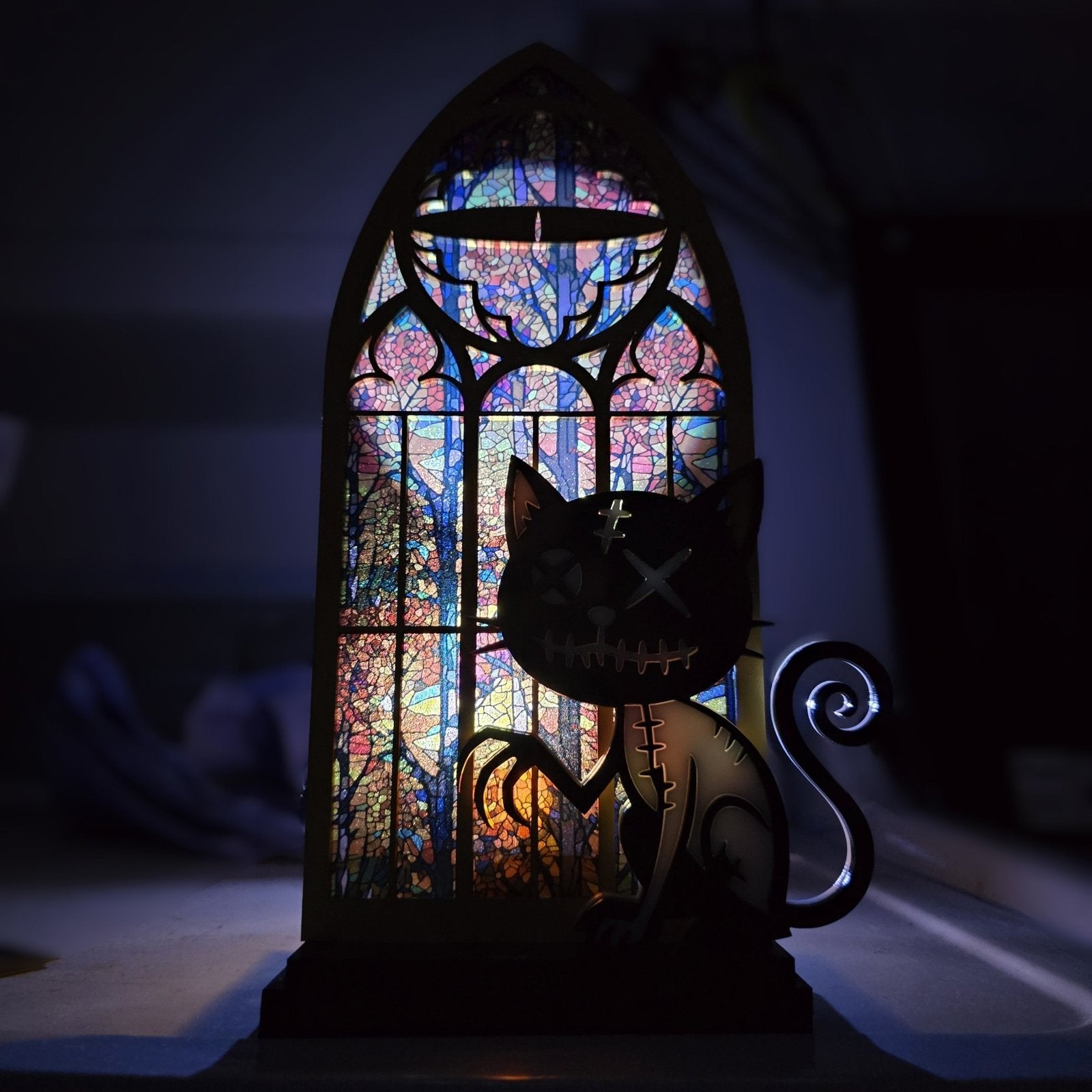 Digital Download Halloween Black Cat Shelf Sitter SVG - Black Cat SVG | Jones Laser Craft