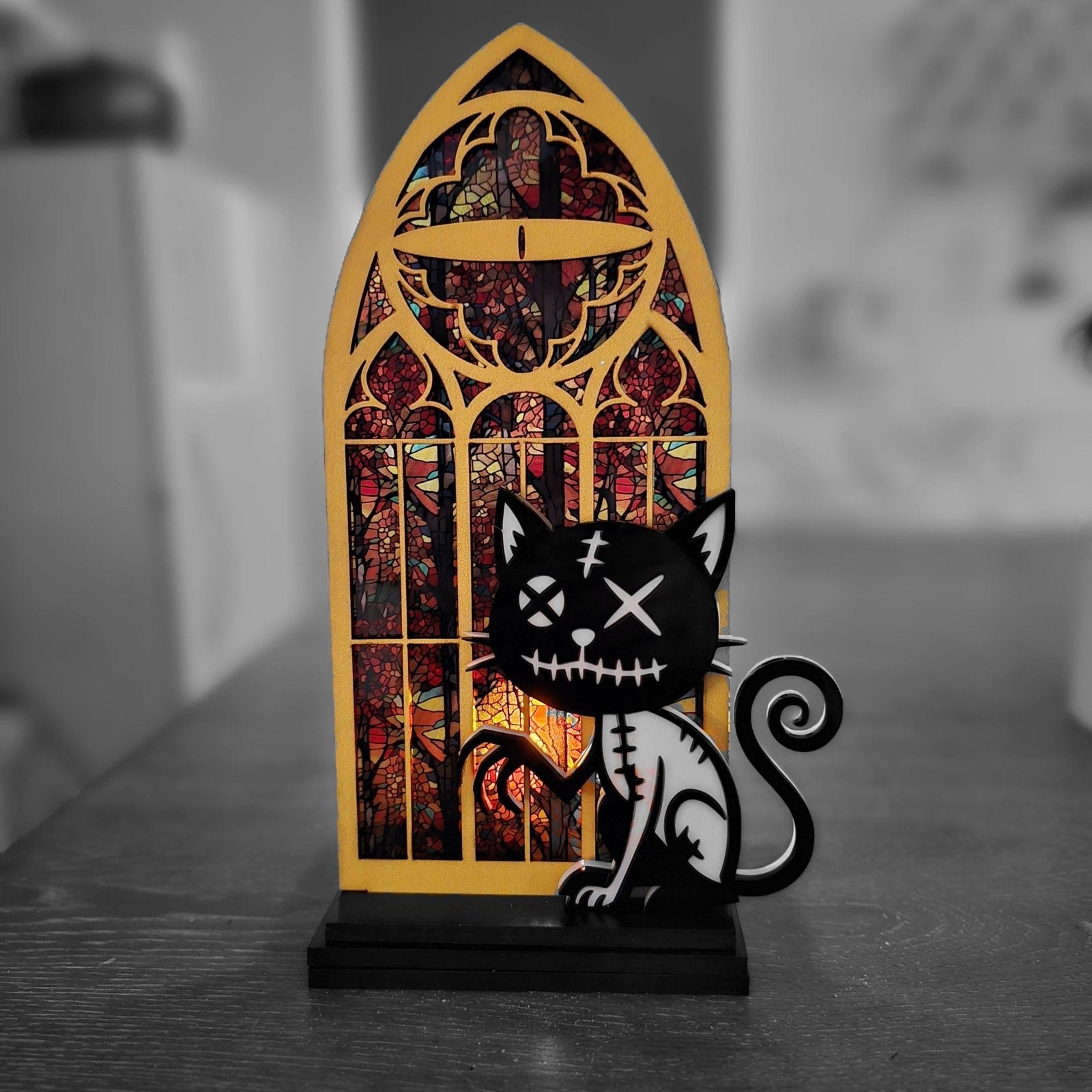 Digital Download Halloween Black Cat Shelf Sitter SVG - Black Cat SVG | Jones Laser Craft