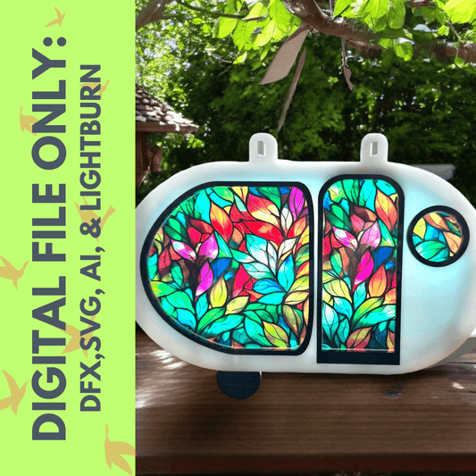 Digital Download Hippie Camper Birdfeeder - Digital File | Jones Laser Craft