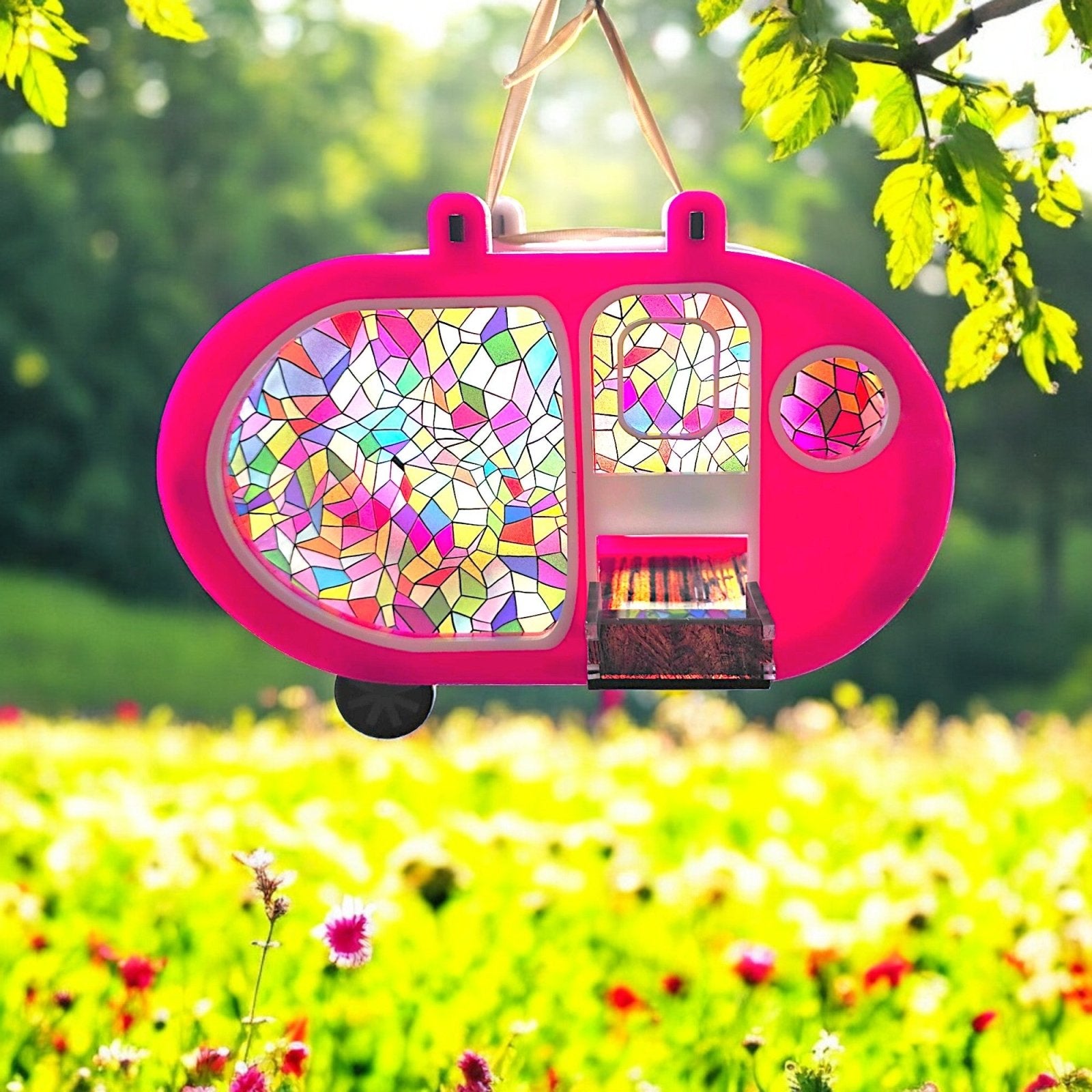 Digital Download Hippie Camper Birdfeeder - Digital File | Jones Laser Craft