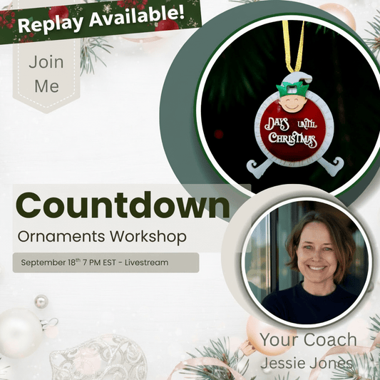 Live Stream Learn to Create Countdown Ornaments: Laser cutter Livestream Replay | Jones Laser Craft