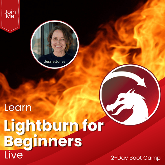 Live Stream LightBurn Boot Camp – Beginner Laser Training (Live Workshop) | Jones Laser Craft