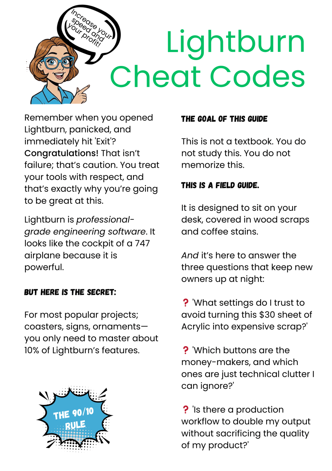 Lightburn Cheat Codes Bundle | Jones Laser Craft