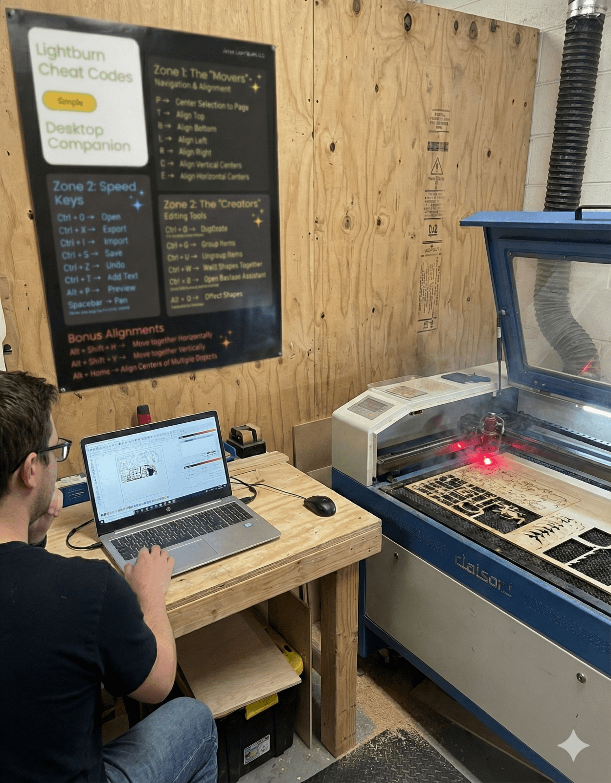 Lightburn Essentials: Lightburn Guide, Reference Chart & Mini - Masterclass | Jones Laser Craft
