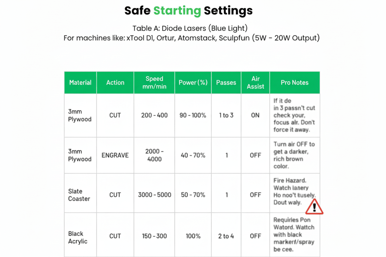 Lightburn Essentials: Lightburn Guide, Reference Chart & Mini - Masterclass | Jones Laser Craft