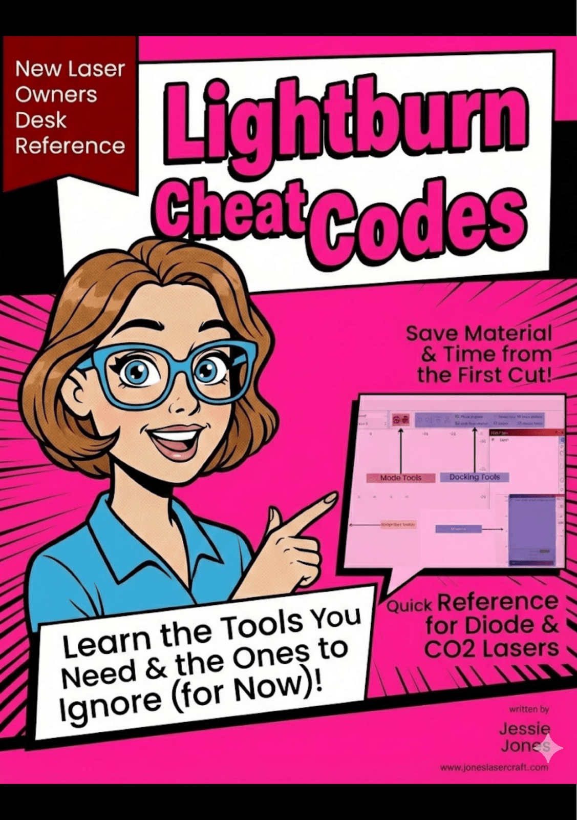 Lightburn Essentials: Lightburn Guide, Reference Chart & Mini - Masterclass | Jones Laser Craft