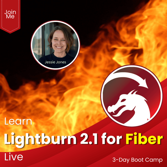 Live Stream Lightburn Training - Lightburn Boot Camp for Fiber | Live Stream | Jones Laser Craft