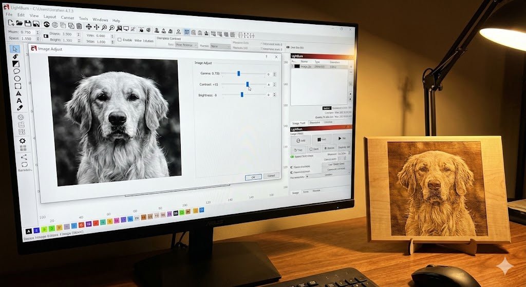 Live Stream Lightburn Tutorial for Photo Engraving: A Livestream Deep Dive | Jones Laser Craft