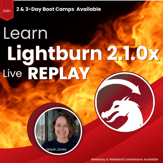 Educational Video Lightburn Tutorial: Live Training Replay (June 2026) | Jones Laser Craft