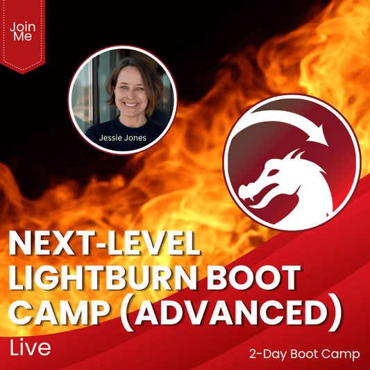 Live Stream NEXT‑LEVEL LIGHTBURN BOOT CAMP (ADVANCED) | Jones Laser Craft