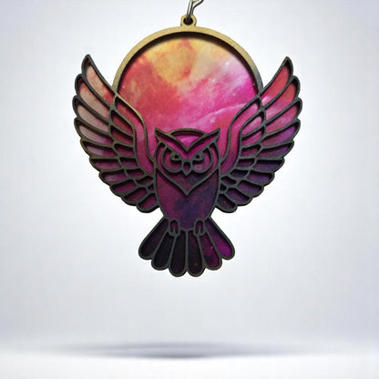 Digital Download Owl Suncatcher SVG | Laser Cut File | Father's Day SVG | Jones Laser Craft