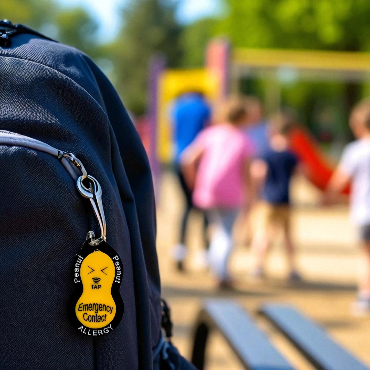 Physical Peanut Allergy Tag – Medical Alert Emergency Contact Smart Allergy Tag SVG File | Jones Laser Craft