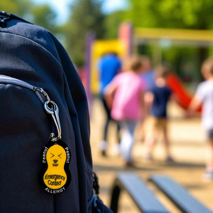 Physical Peanut Allergy Tag – Medical Alert Emergency Contact Smart Allergy Tag SVG File | Jones Laser Craft