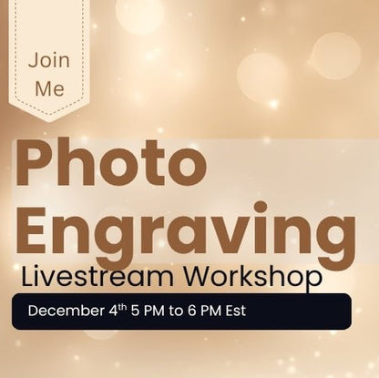 Live Stream Photo Engraving Workshop - Learn Laser Engraving Class With Depth Technique | Jones Laser Craft