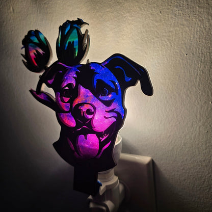 Digital Download Pitbull Pittie Terrier Nightlight, Suncatcher, and Ornament SVG Bundle | Jones Laser Craft