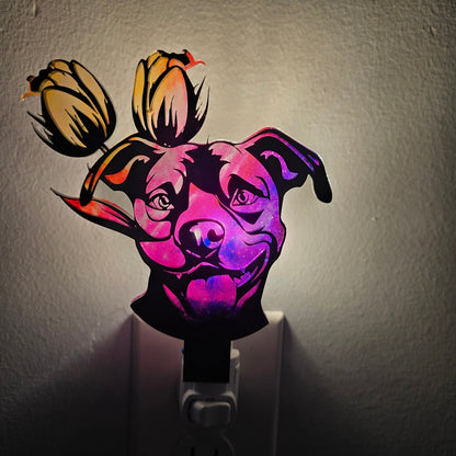 Digital Download Pitbull Pittie Terrier Nightlight, Suncatcher, and Ornament SVG Bundle | Jones Laser Craft