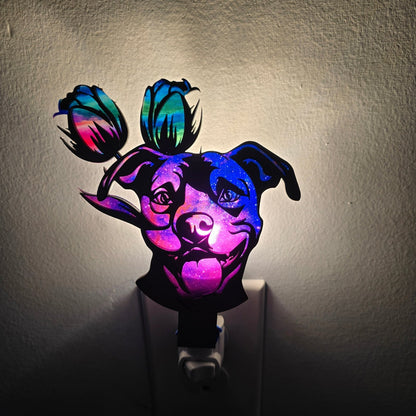Digital Download Pitbull Pittie Terrier Nightlight, Suncatcher, and Ornament SVG Bundle | Jones Laser Craft