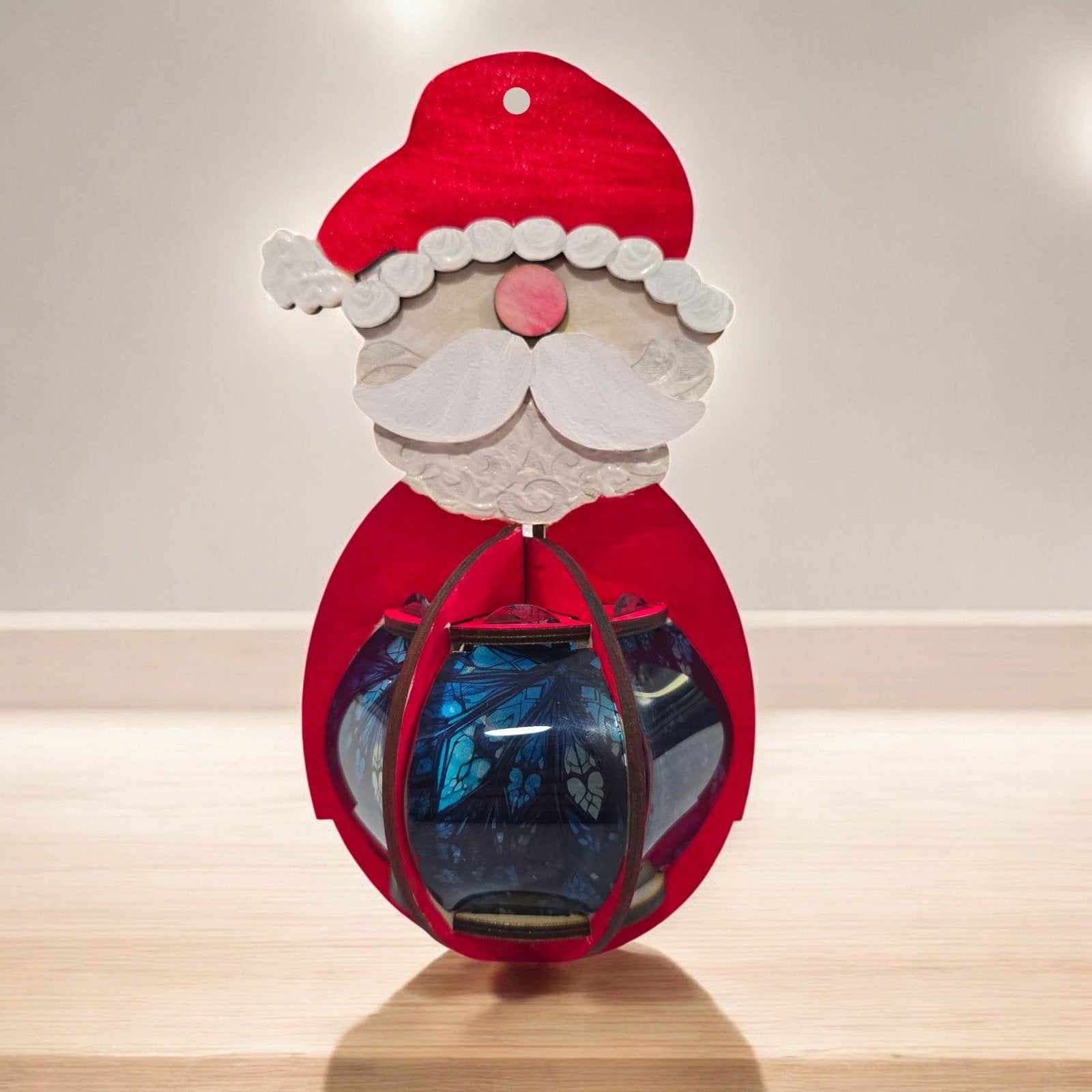 Digital Download Santa Clause Ornamnet Santa Lantern - Digital File Digital Download | Jones Laser Craft Personalized Gift