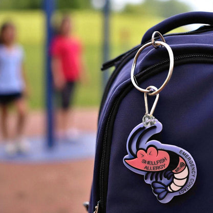 Shellfish Allergy Tag – Medical Alert Tag Digital File for Kids Backpack & Custom Luggage
