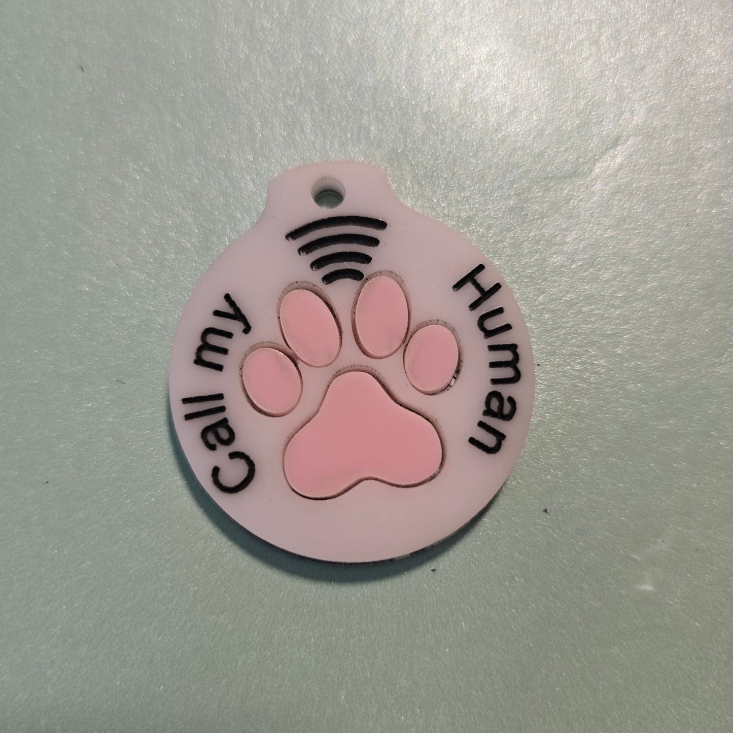 Physical Smart Pet ID Tag | Custom Dog Tag SVG for Laser Cut Emergency NFC Pet Safety | Jones Laser Craft